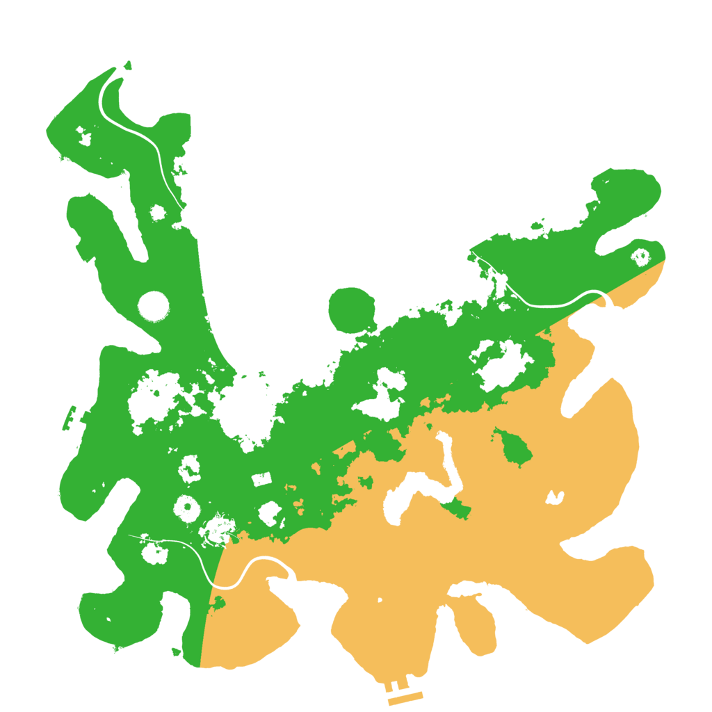 Biome Rust Map: Procedural Map, Size: 4100, Seed: 15539550