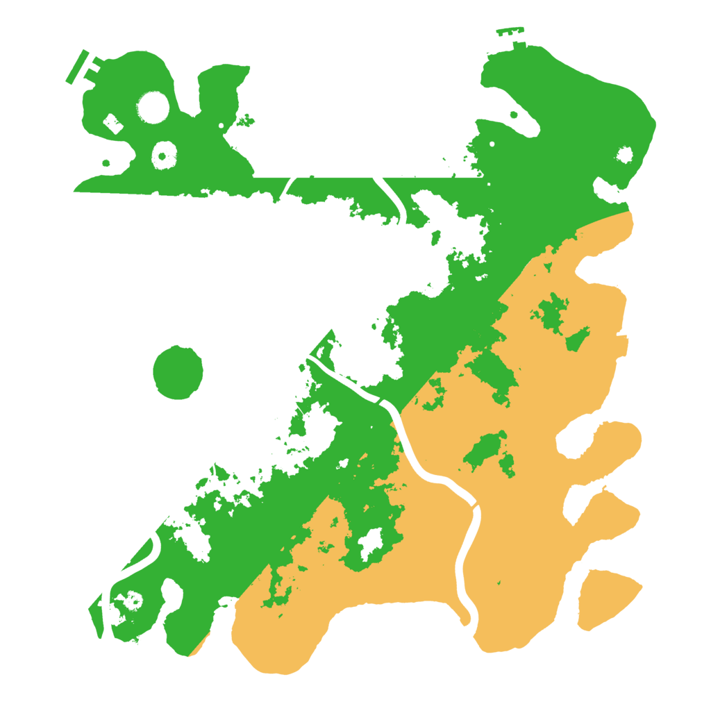 Biome Rust Map: Procedural Map, Size: 3900, Seed: 81408749