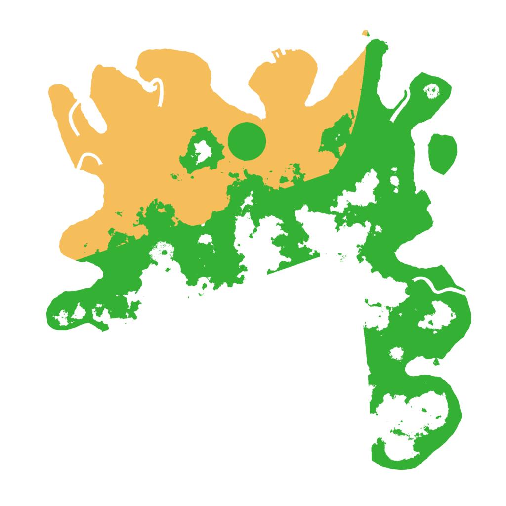 Biome Rust Map: Procedural Map, Size: 3500, Seed: 13637161