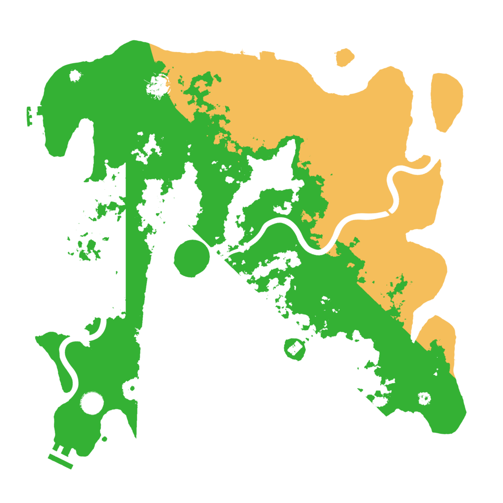 Biome Rust Map: Procedural Map, Size: 3900, Seed: 30476237