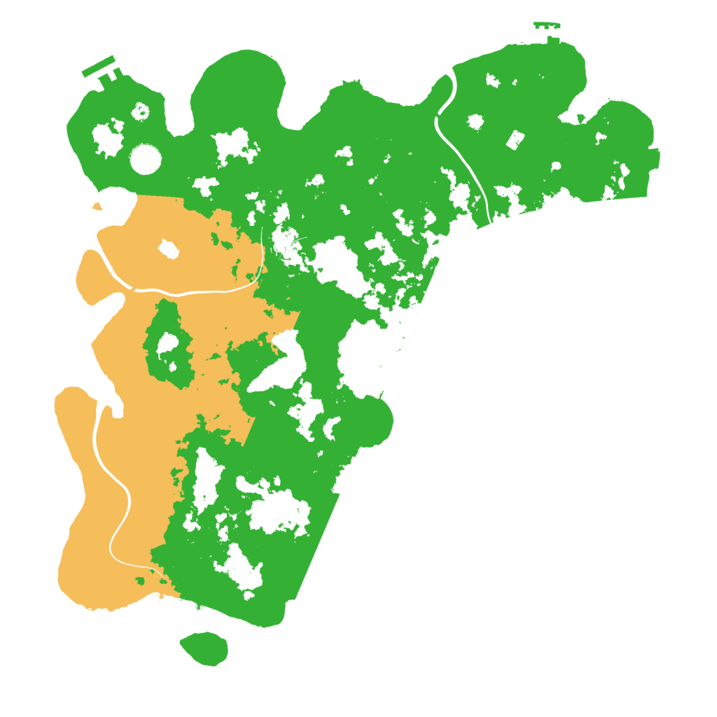 Biome Rust Map: Procedural Map, Size: 4100, Seed: 53264891