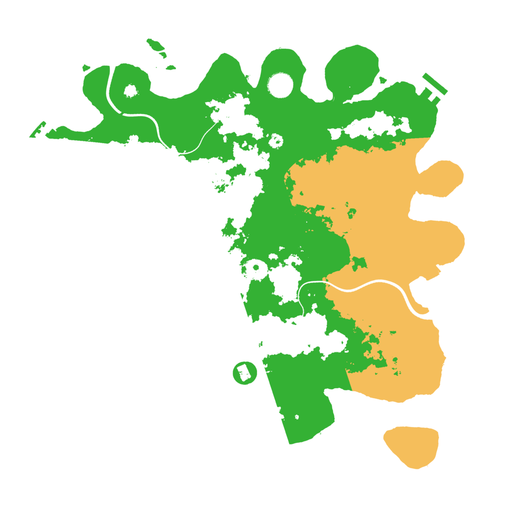 Biome Rust Map: Procedural Map, Size: 3550, Seed: 93194987