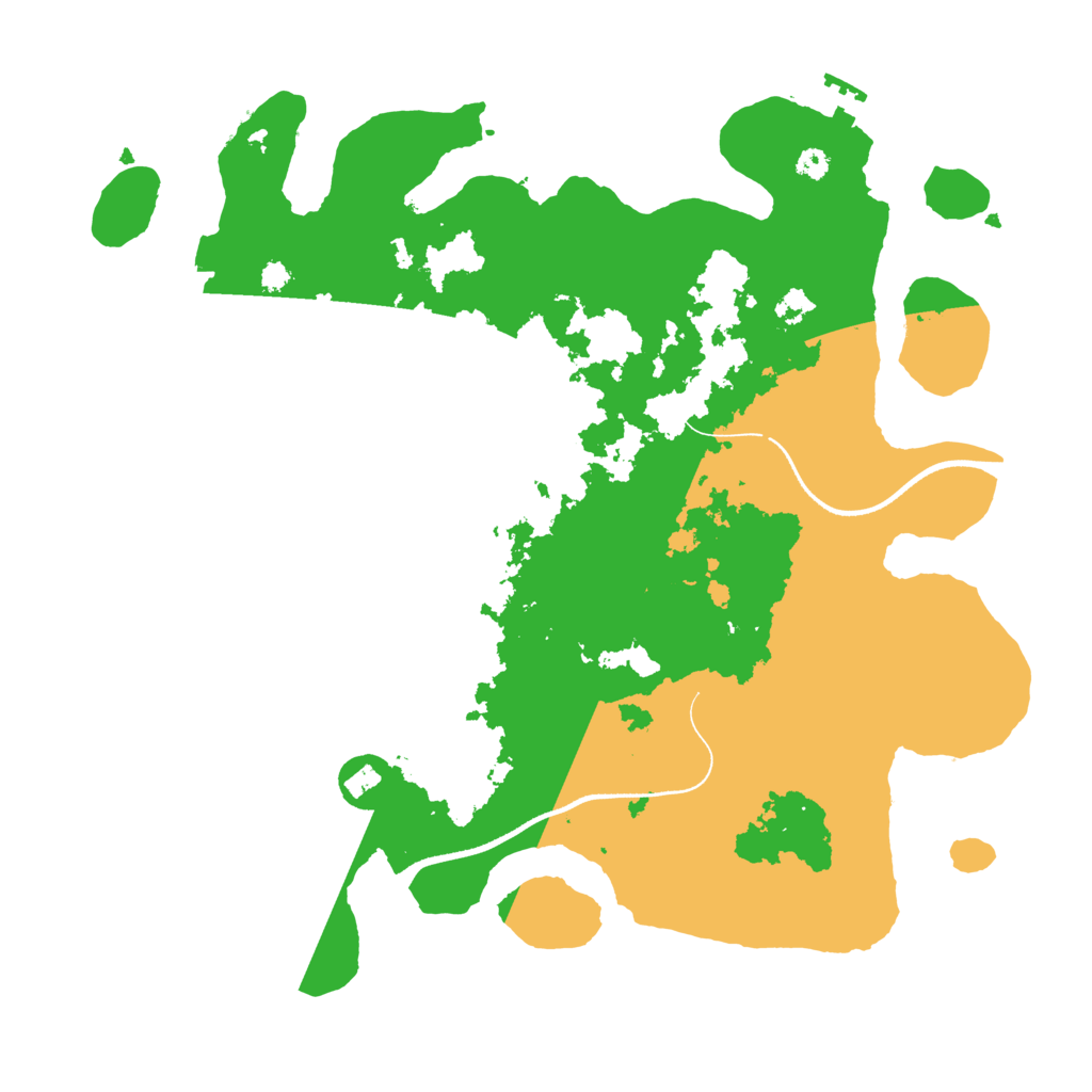 Biome Rust Map: Procedural Map, Size: 3500, Seed: 104884187