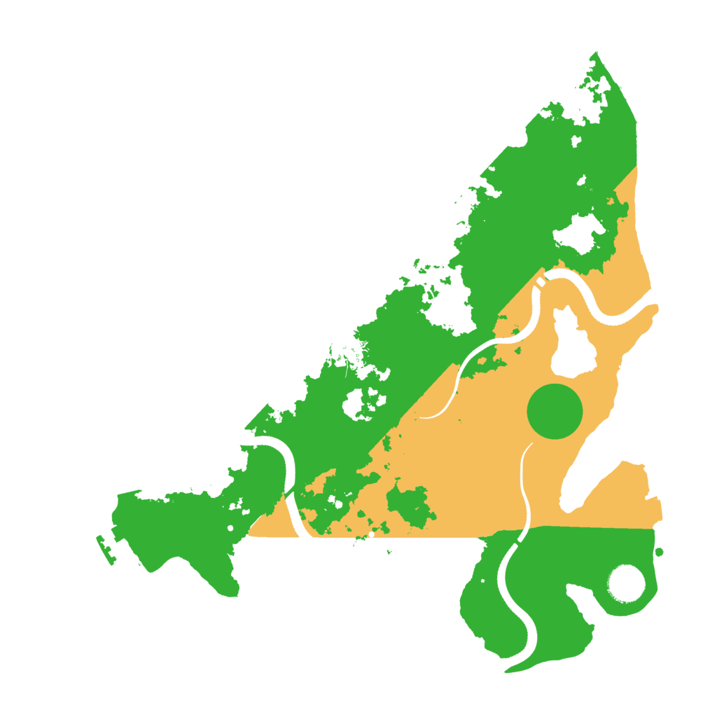 Biome Rust Map: Procedural Map, Size: 3400, Seed: 80919309