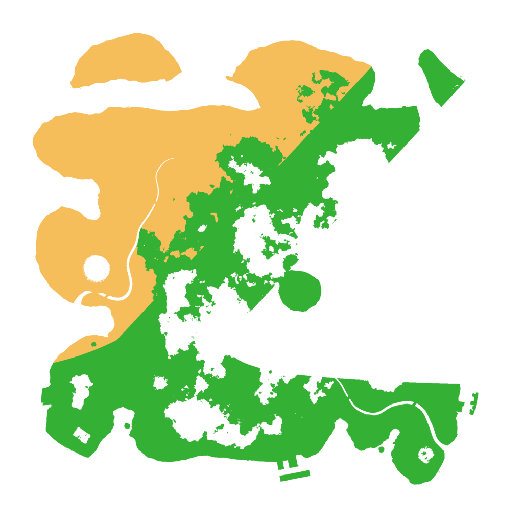 Biome Rust Map: Procedural Map, Size: 3500, Seed: 1408200203