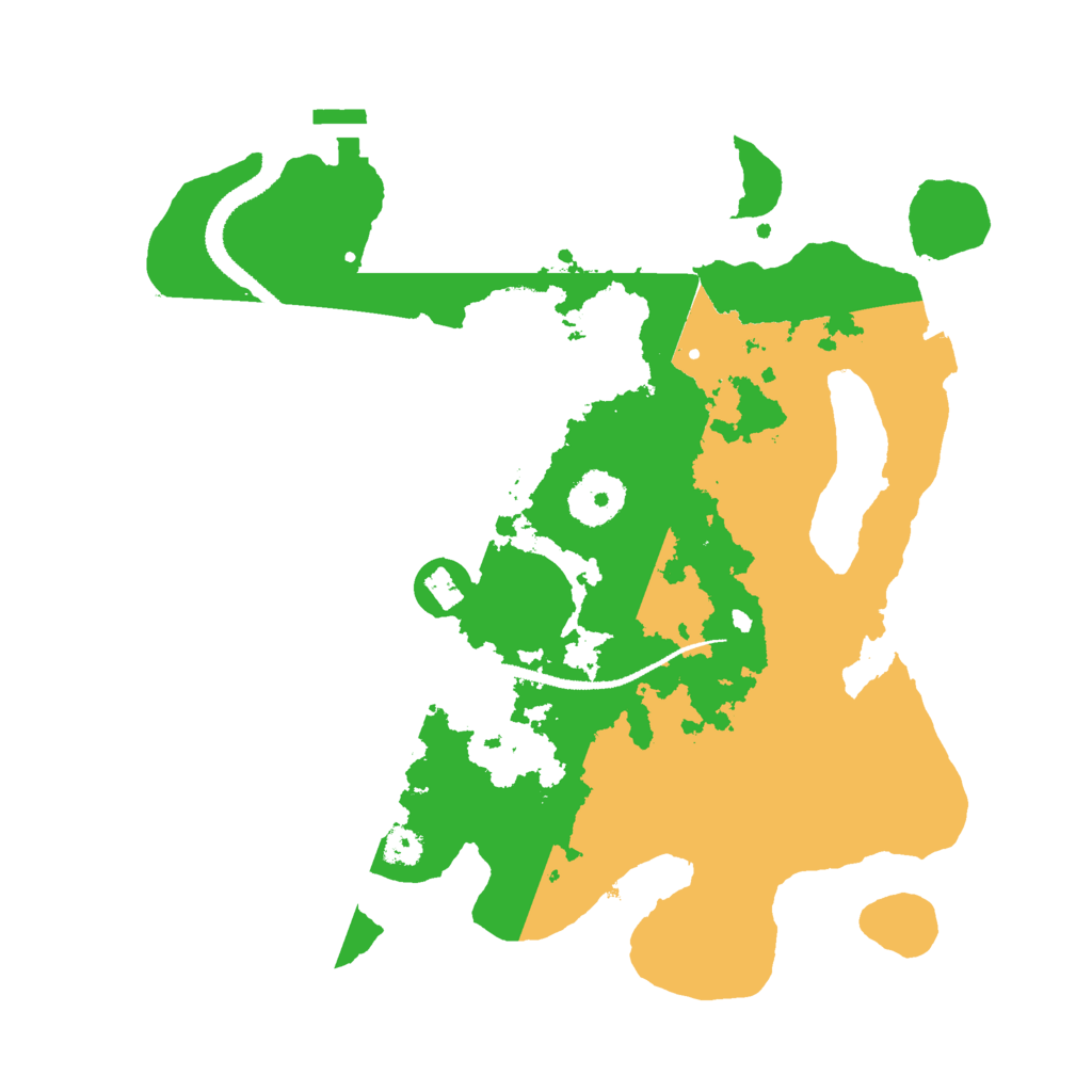 Biome Rust Map: Procedural Map, Size: 3000, Seed: 345632454