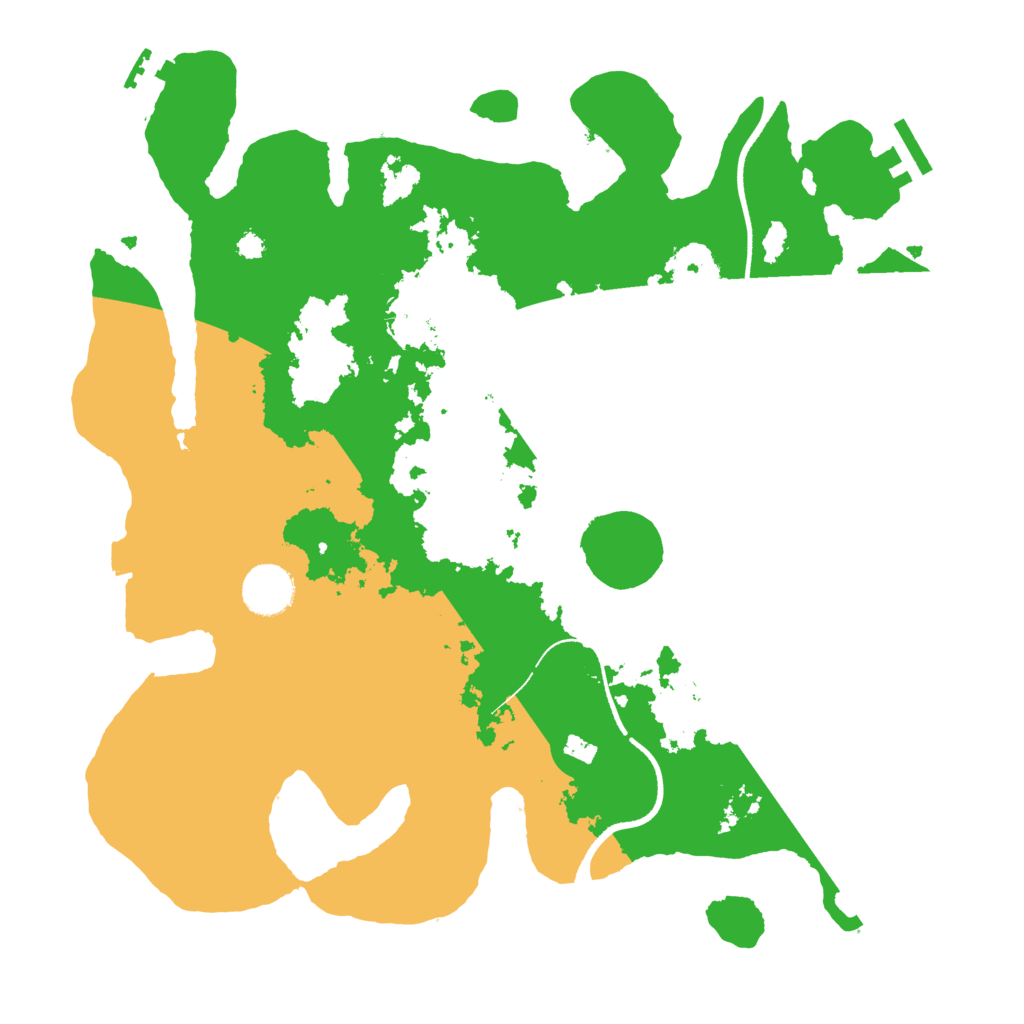 Biome Rust Map: Procedural Map, Size: 3500, Seed: 459353047