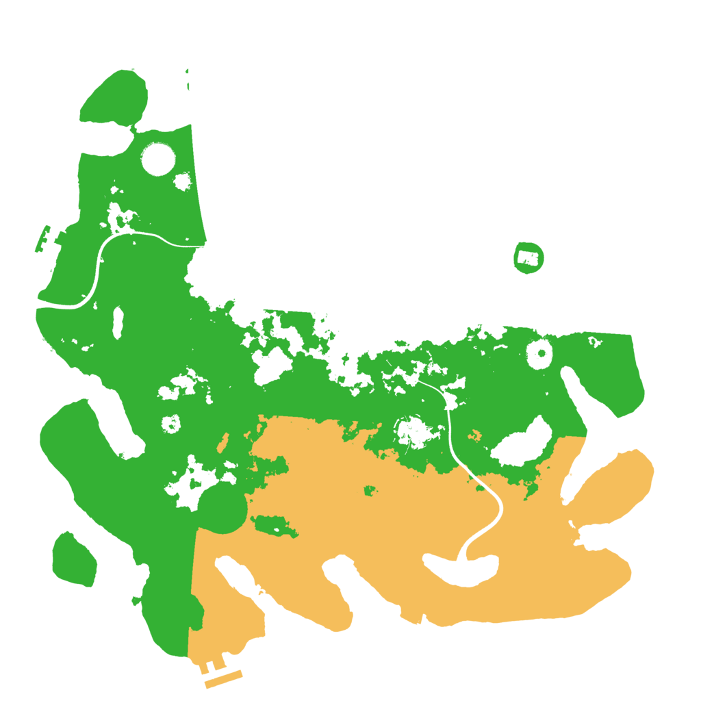 Biome Rust Map: Procedural Map, Size: 3700, Seed: 93480285