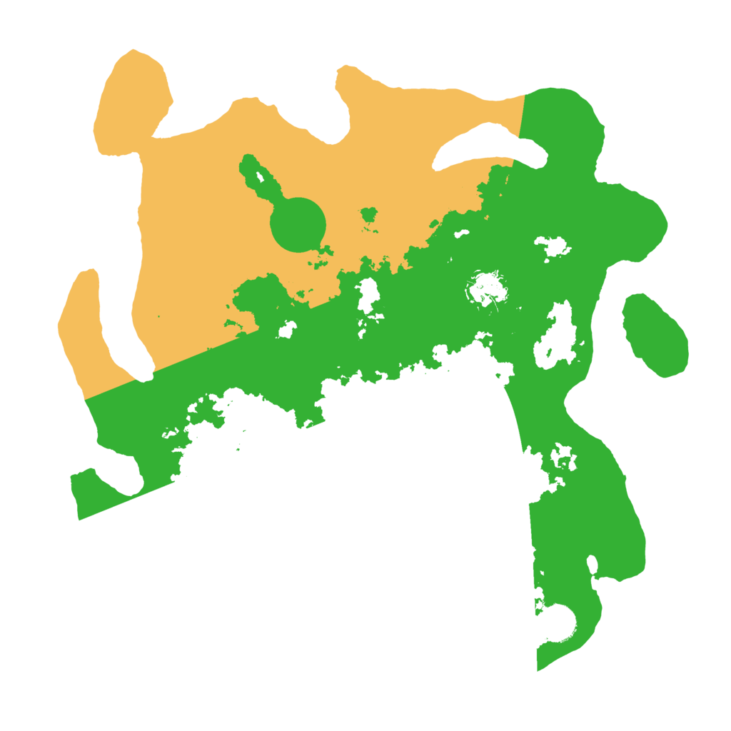 Biome Rust Map: Barren, Size: 3500, Seed: 80603100