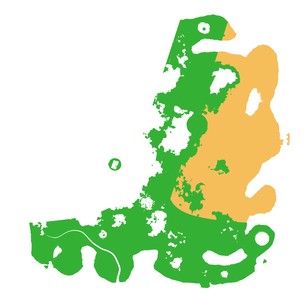 Biome Rust Map: Procedural Map, Size: 3900, Seed: 41805681