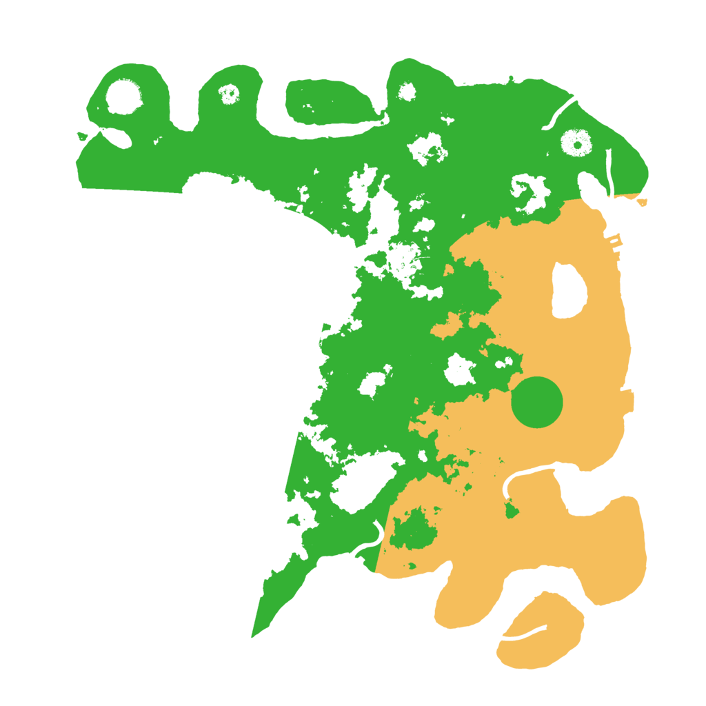 Biome Rust Map: Procedural Map, Size: 3600, Seed: 52785079