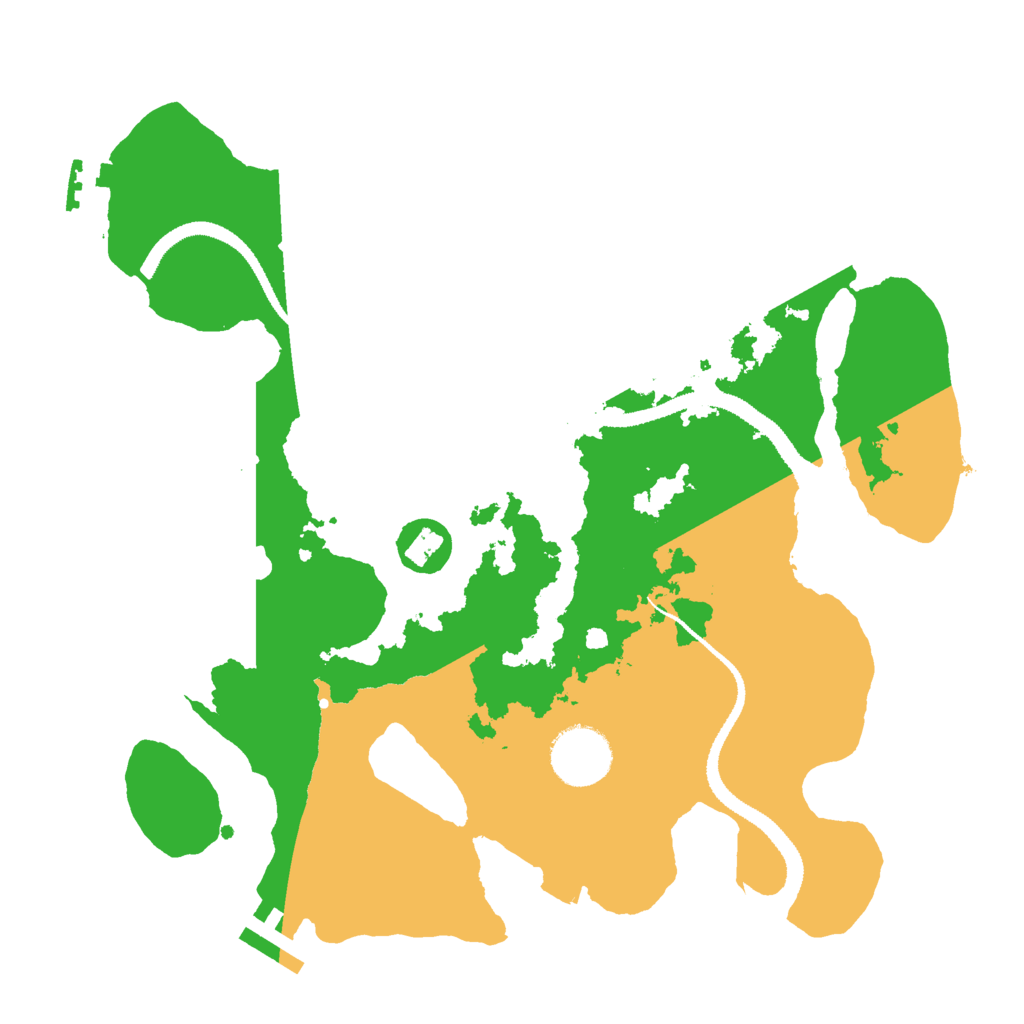 Biome Rust Map: Procedural Map, Size: 3000, Seed: 1490395727