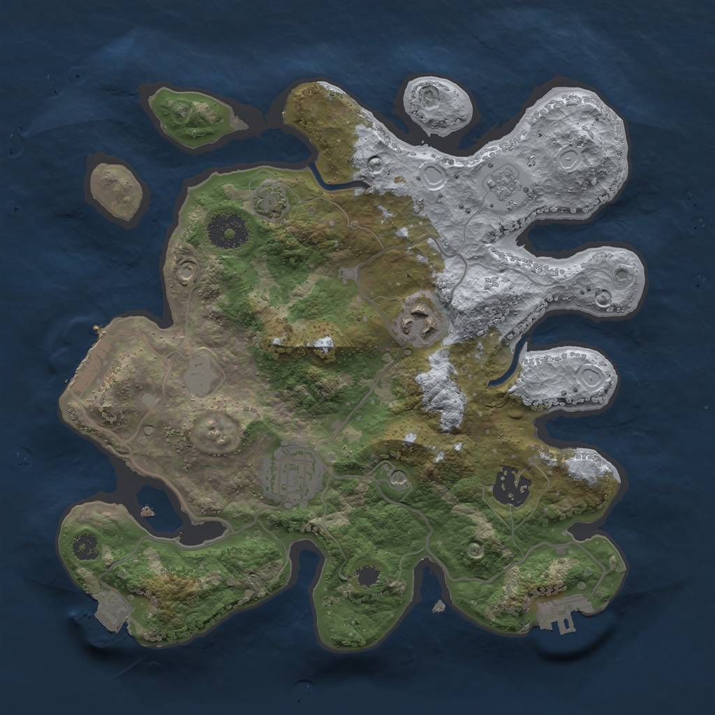 Rust Map: Procedural Map, Size: 2800, Seed: 121122111, 11 Monuments