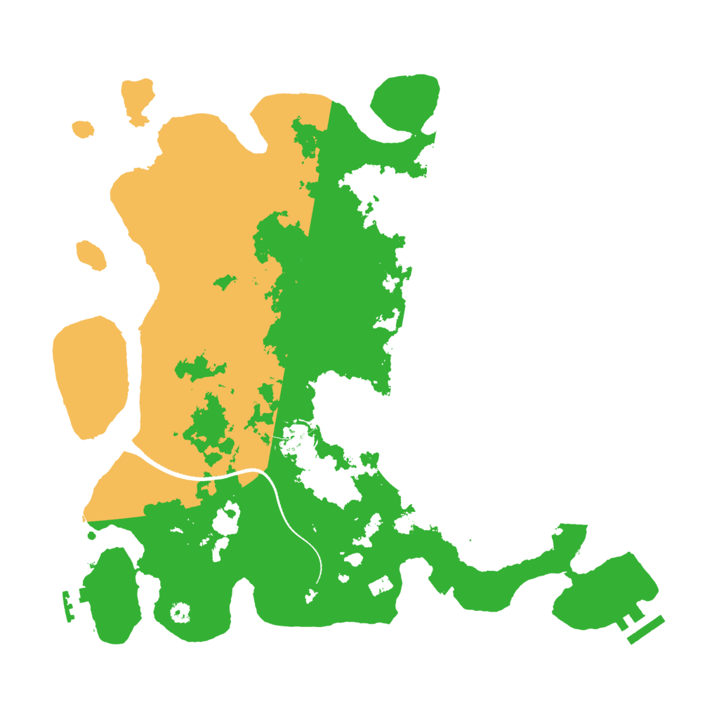 Biome Rust Map: Procedural Map, Size: 3500, Seed: 44397271