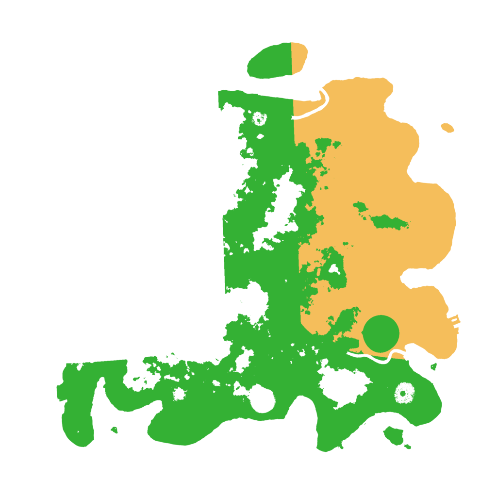 Biome Rust Map: Procedural Map, Size: 3600, Seed: 18352657