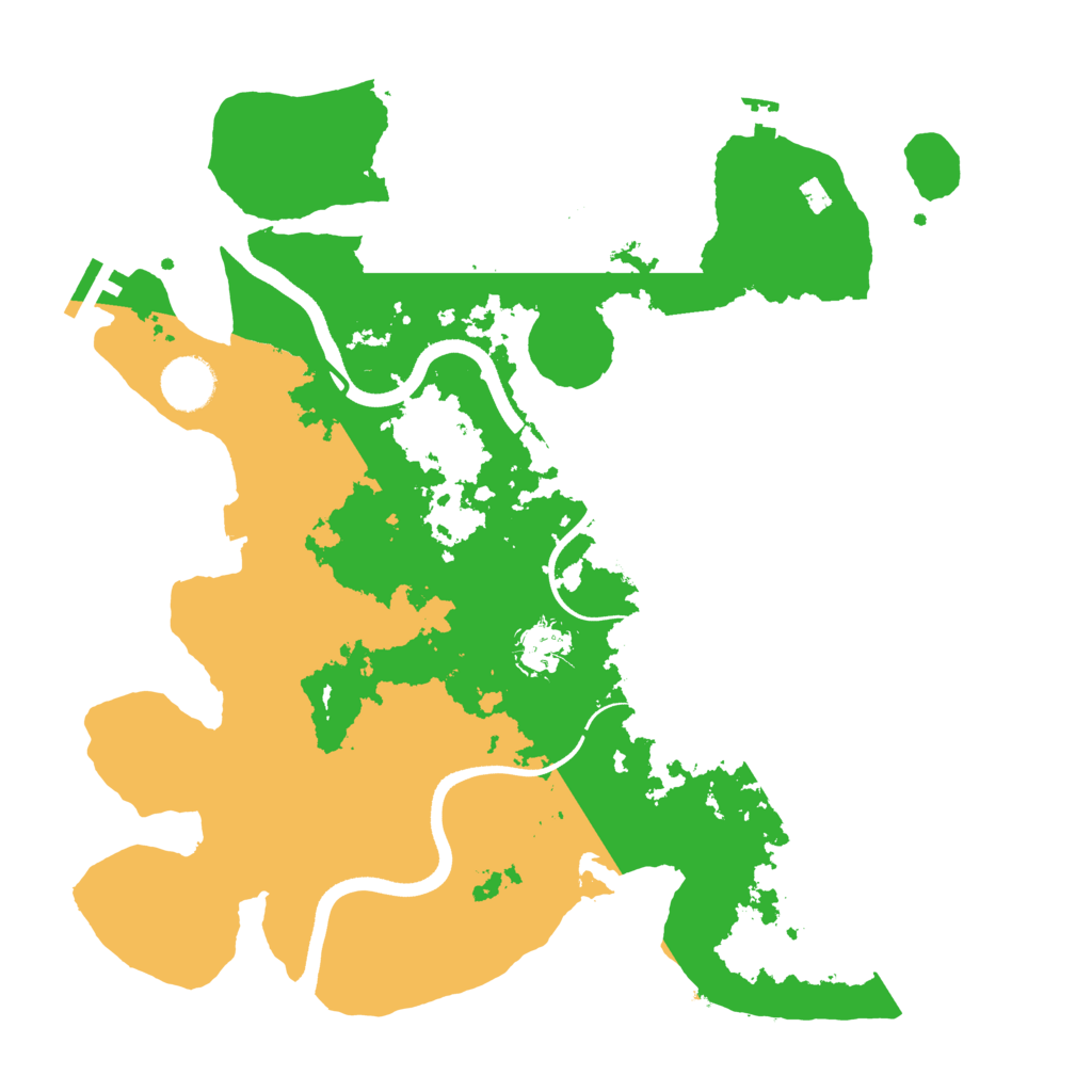 Biome Rust Map: Procedural Map, Size: 3550, Seed: 84598354