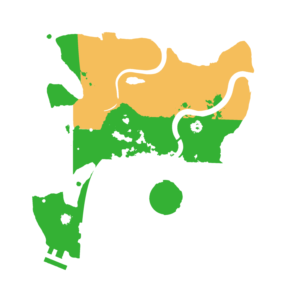 Biome Rust Map: Procedural Map, Size: 2500, Seed: 242499437