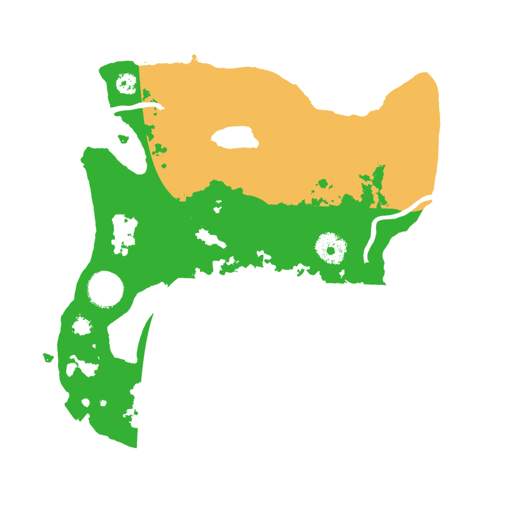 Biome Rust Map: Procedural Map, Size: 2500, Seed: 242499437