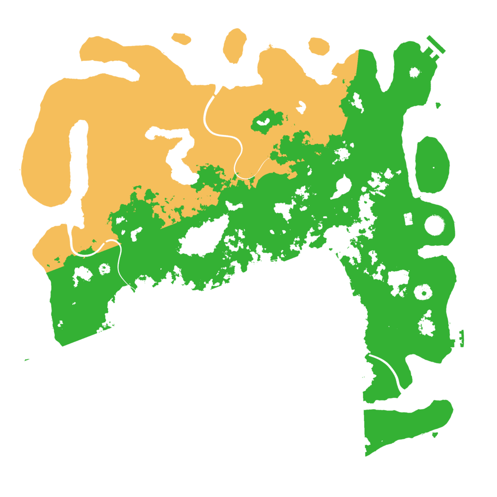 Biome Rust Map: Procedural Map, Size: 4400, Seed: 27102831