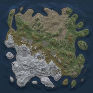 Thumbnail Rust Map: Procedural Map, Size: 4400, Seed: 11138974, 19 Monuments