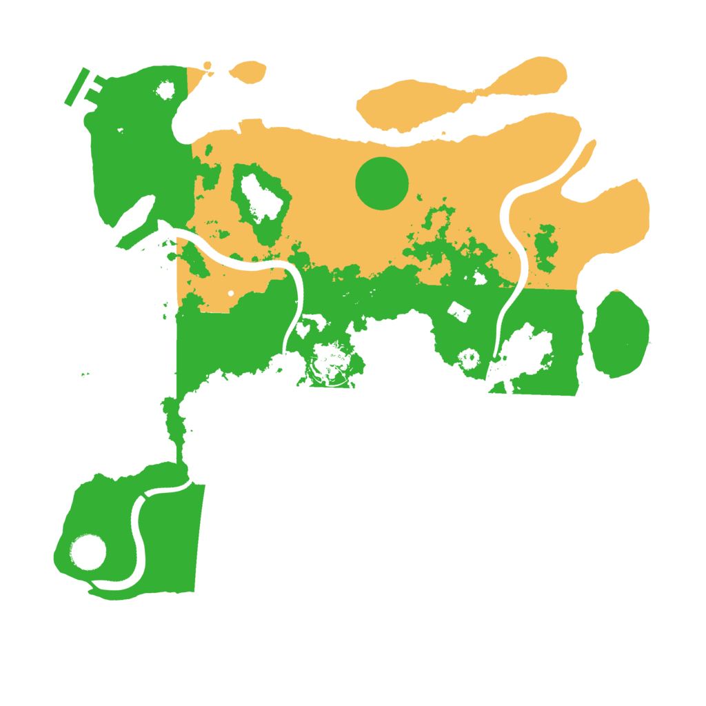 Biome Rust Map: Procedural Map, Size: 3500, Seed: 672623784