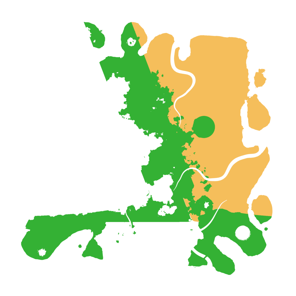 Biome Rust Map: Procedural Map, Size: 3550, Seed: 2309848
