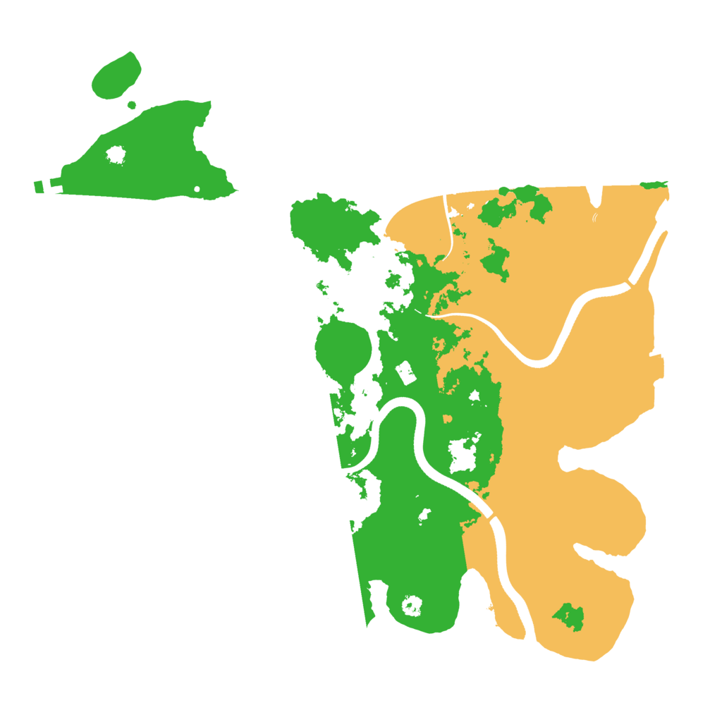 Biome Rust Map: Procedural Map, Size: 3500, Seed: 8478355