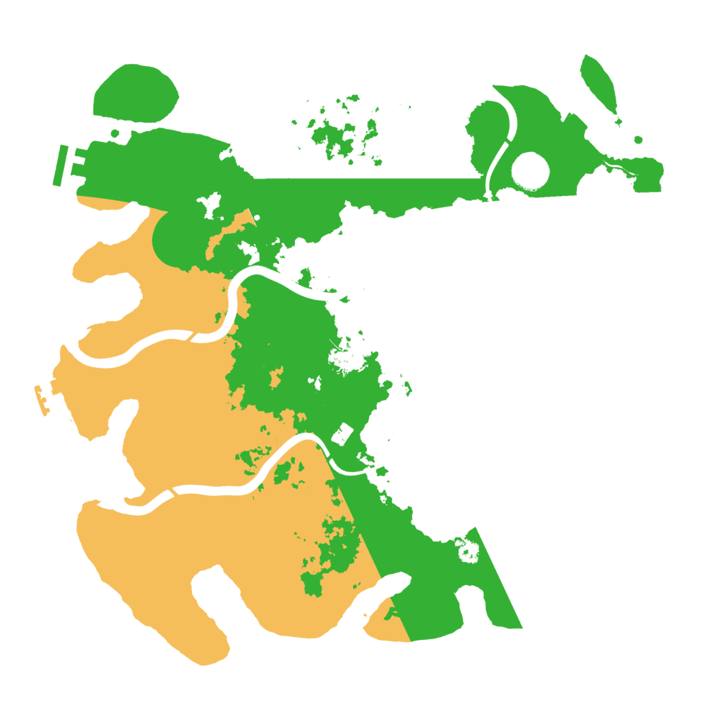 Biome Rust Map: Procedural Map, Size: 3500, Seed: 198697541