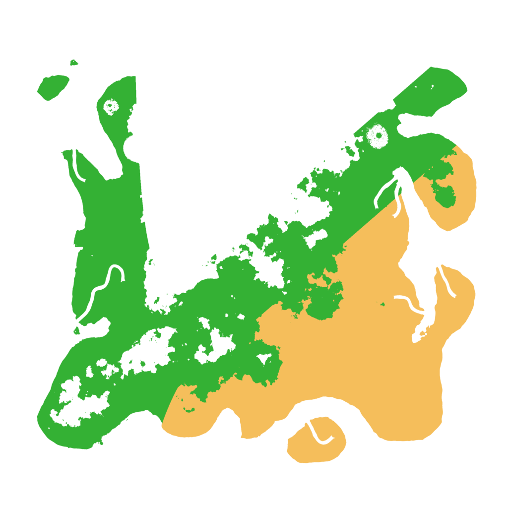 Biome Rust Map: Procedural Map, Size: 3500, Seed: 585606235