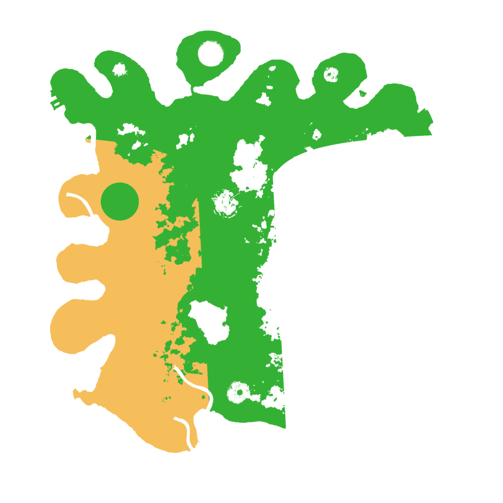 Biome Rust Map: Procedural Map, Size: 3500, Seed: 2034330186
