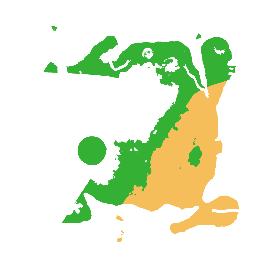 Biome Rust Map: Procedural Map, Size: 2500, Seed: 1324168
