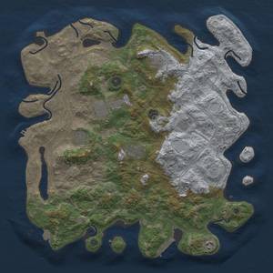 Thumbnail Rust Map: Procedural Map, Size: 4250, Seed: 21092023, 16 Monuments