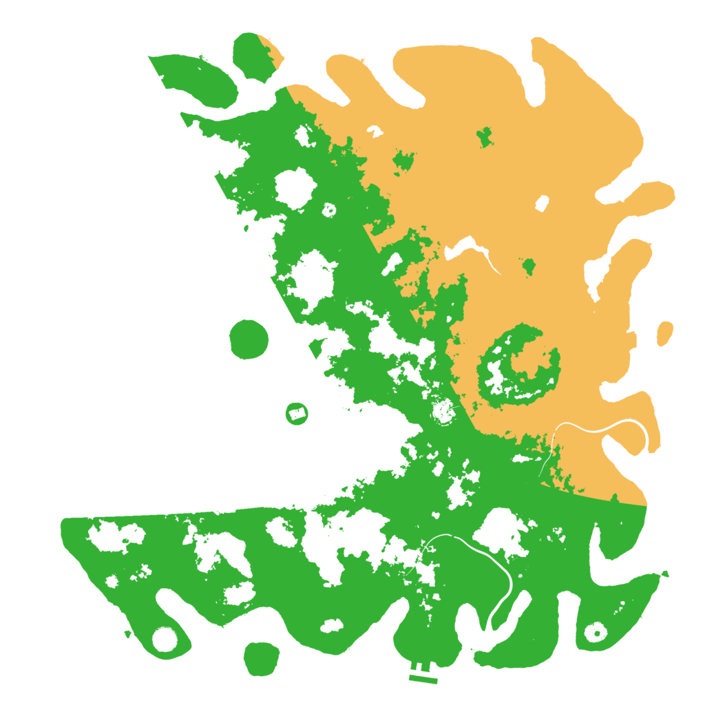 Biome Rust Map: Procedural Map, Size: 5000, Seed: 2013106131