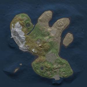 Thumbnail Rust Map: Procedural Map, Size: 2005, Seed: 12211, 6 Monuments