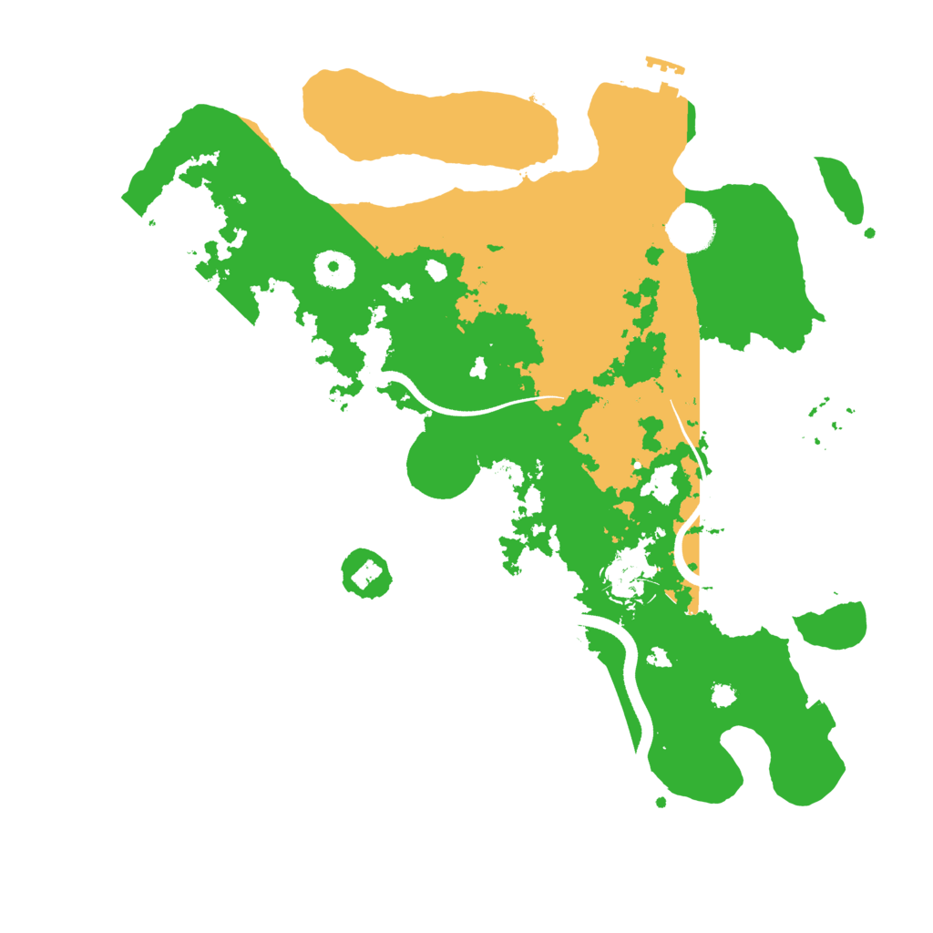 Biome Rust Map: Procedural Map, Size: 3500, Seed: 5743193