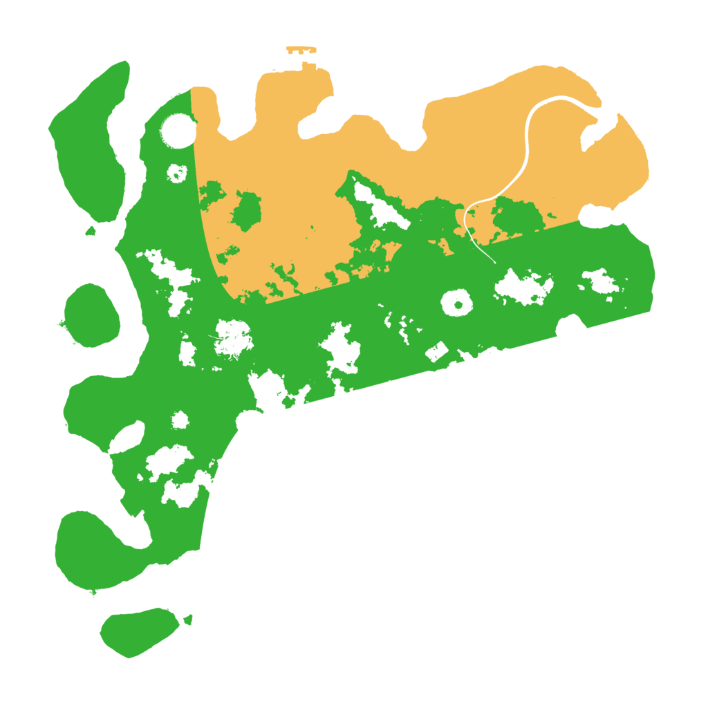 Biome Rust Map: Procedural Map, Size: 3600, Seed: 14288328