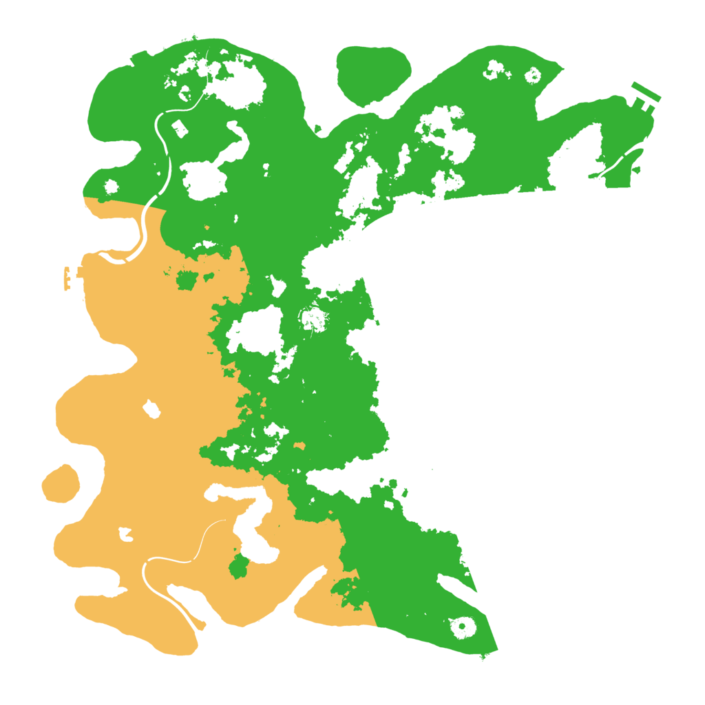 Biome Rust Map: Procedural Map, Size: 4500, Seed: 2139384204
