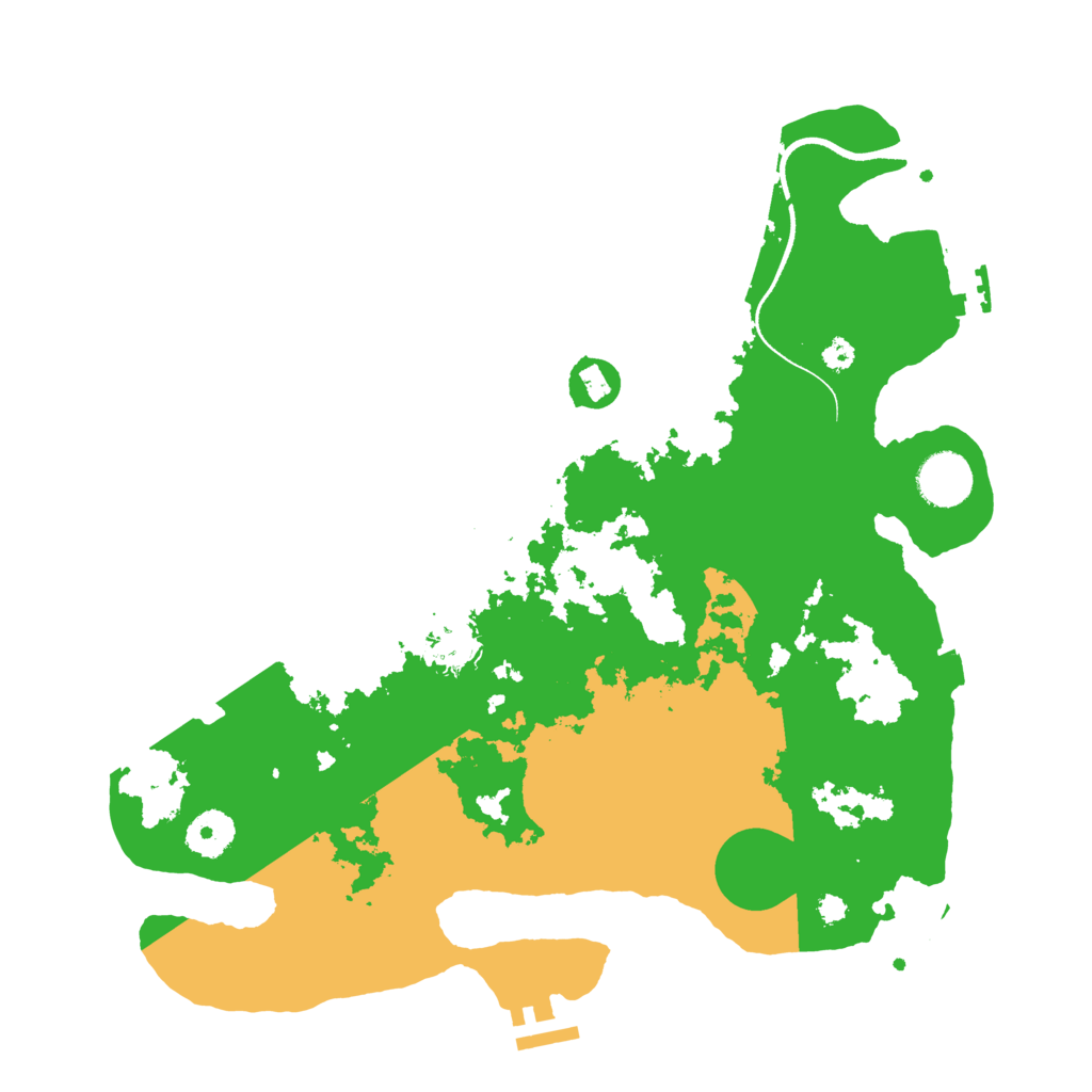 Biome Rust Map: Procedural Map, Size: 3500, Seed: 5513443