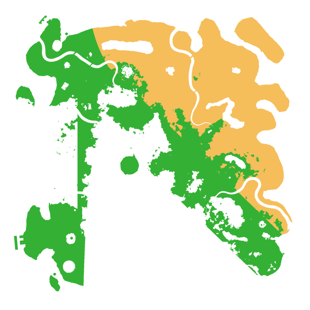 Biome Rust Map: Procedural Map, Size: 4500, Seed: 2123813181