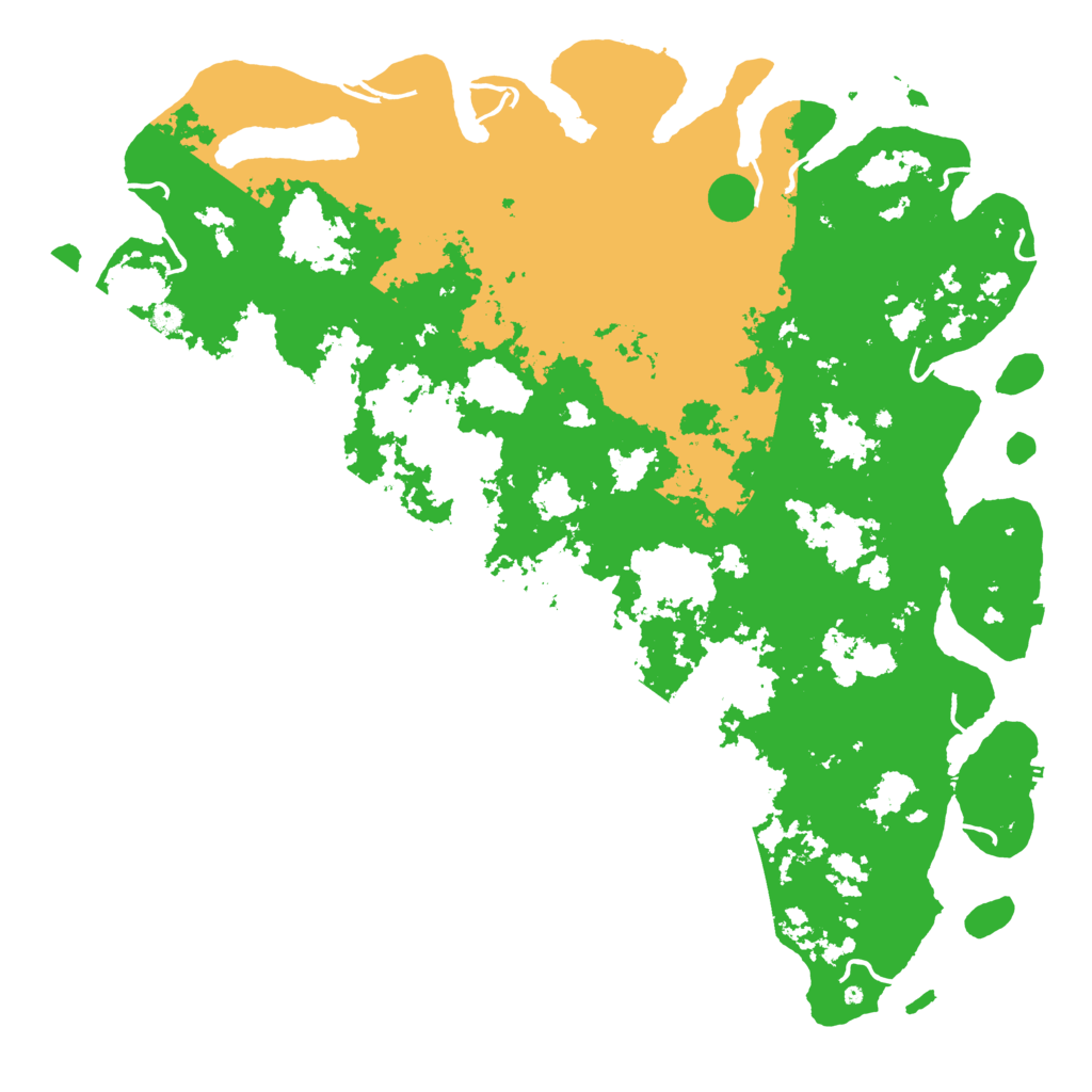 Biome Rust Map: Procedural Map, Size: 6000, Seed: 4464