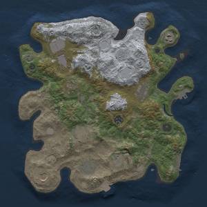 Thumbnail Rust Map: Procedural Map, Size: 3500, Seed: 20514311, 18 Monuments