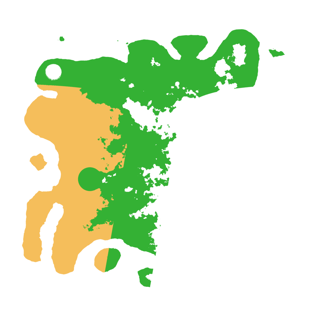 Biome Rust Map: Barren, Size: 3500, Seed: 1109540528