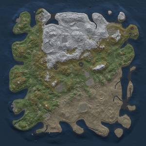 Thumbnail Rust Map: Procedural Map, Size: 4500, Seed: 1646780217, 19 Monuments