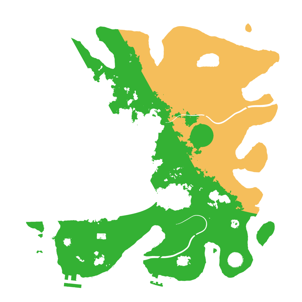 Biome Rust Map: Procedural Map, Size: 3500, Seed: 1619106658
