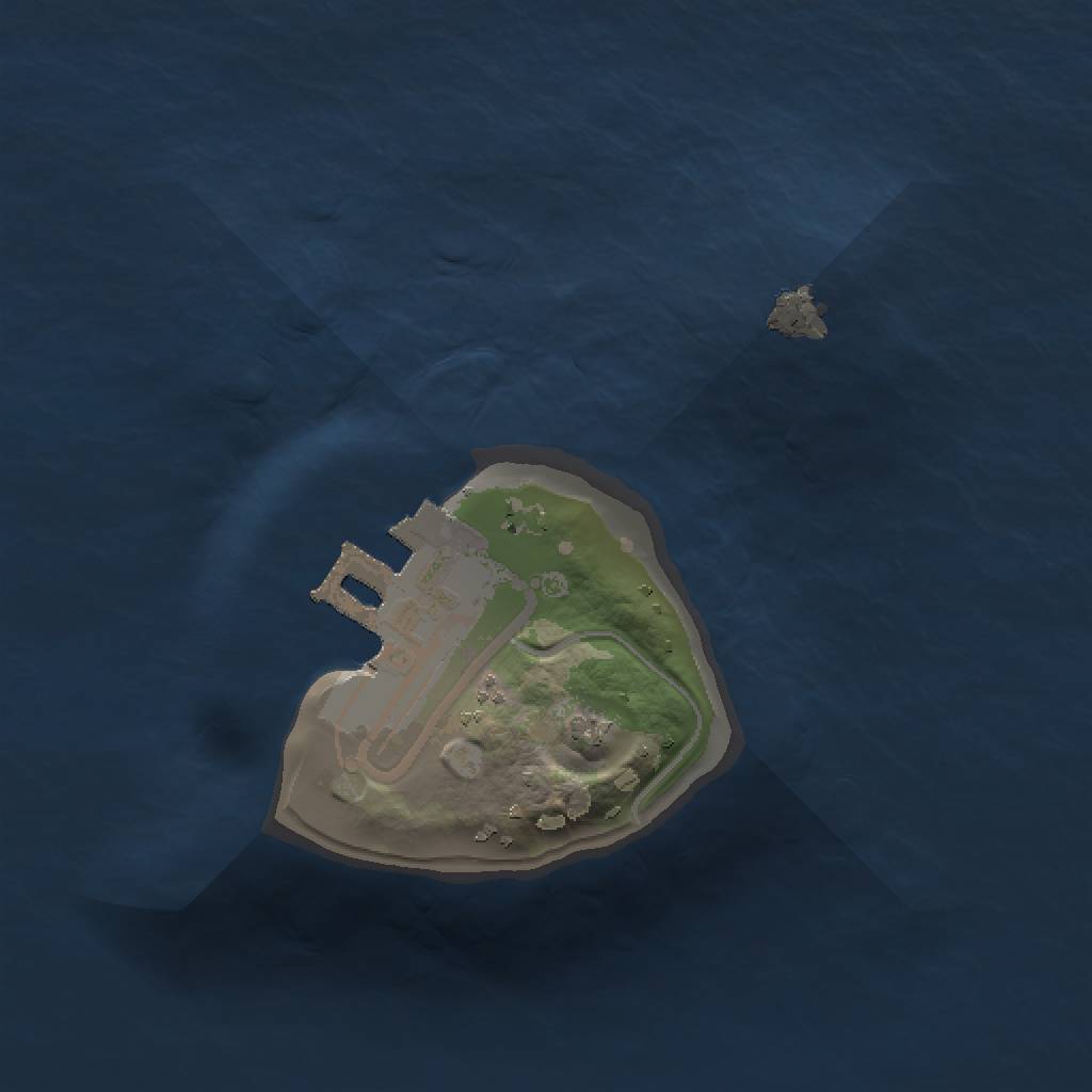 Rust Map: Procedural Map, Size: 1000, Seed: 2147483, 4 Monuments