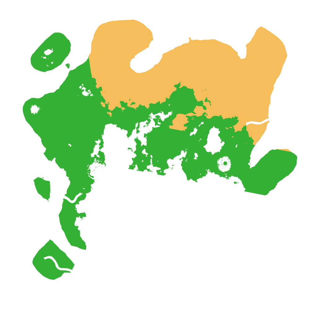 Biome Rust Map: Procedural Map, Size: 3300, Seed: 29764255