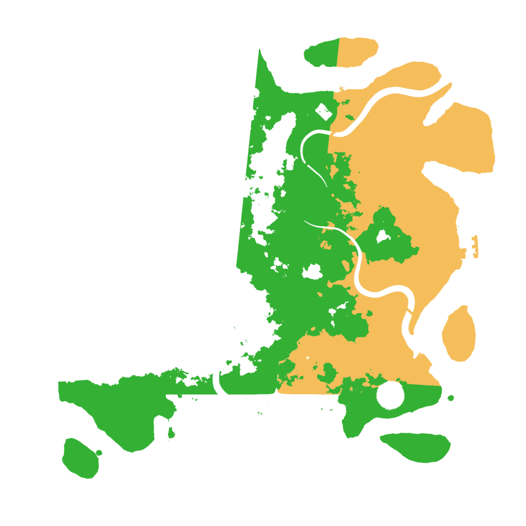 Biome Rust Map: Procedural Map, Size: 3500, Seed: 1054826217