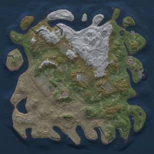 Thumbnail Rust Map: Procedural Map, Size: 4400, Seed: 22446677, 17 Monuments