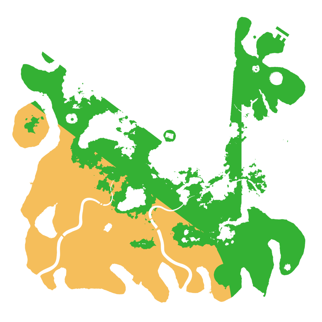Biome Rust Map: Procedural Map, Size: 4400, Seed: 22446677
