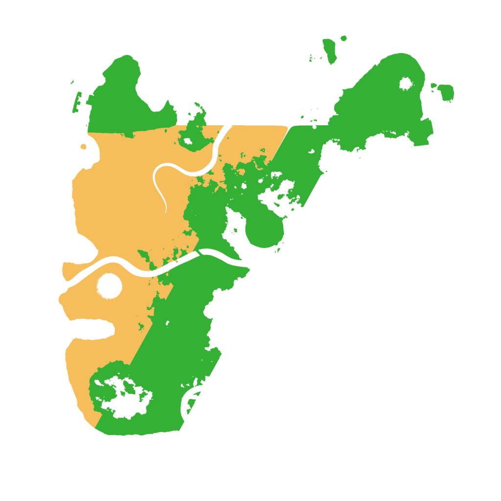 Biome Rust Map: Procedural Map, Size: 3500, Seed: 514721387